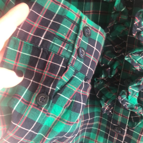 Vineyard Vines Holly Plaid Ruffle Button Down Shirt - Picture 6 of 8